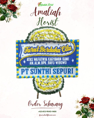 Papan Bunga Duka di Bantaeng