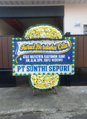 Papan Bunga Duka di Bantaeng